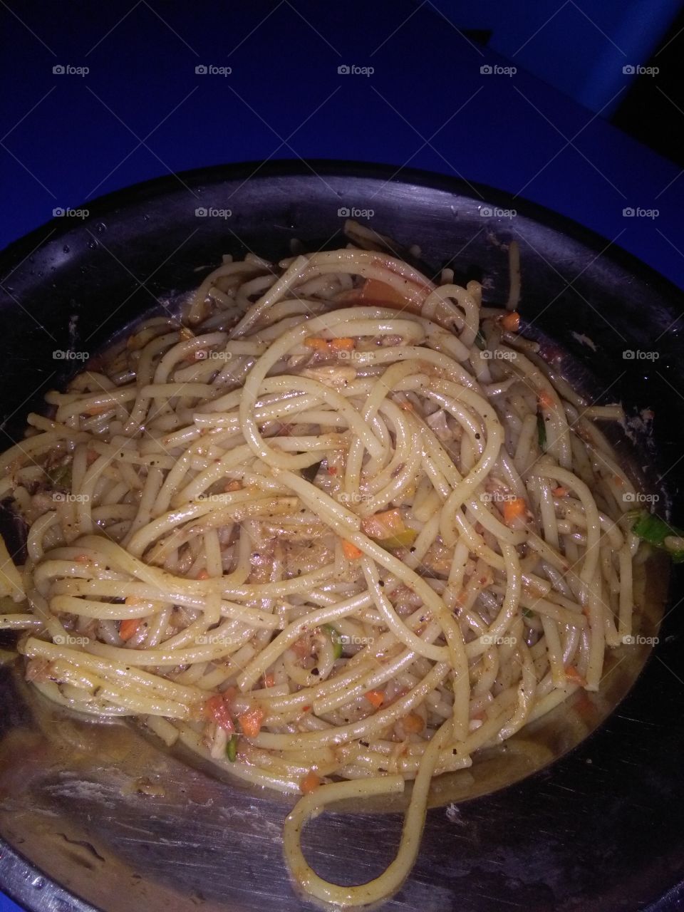 Tuna with spaghetti