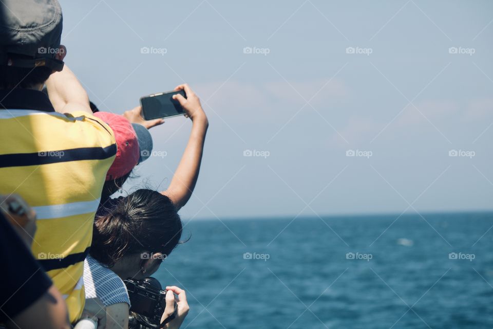 Wait on the whale to take pictures