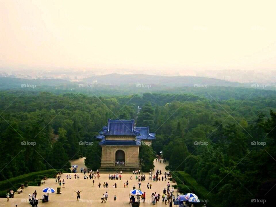 View from the Dr. Sun Yat-Sen Mausoleum 