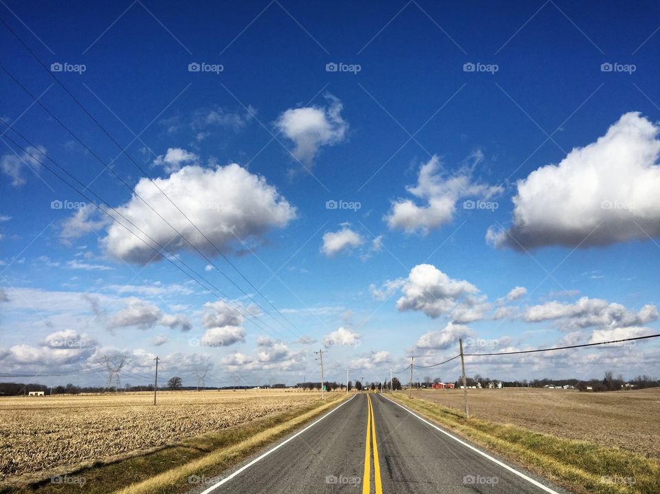 Road into the clouds