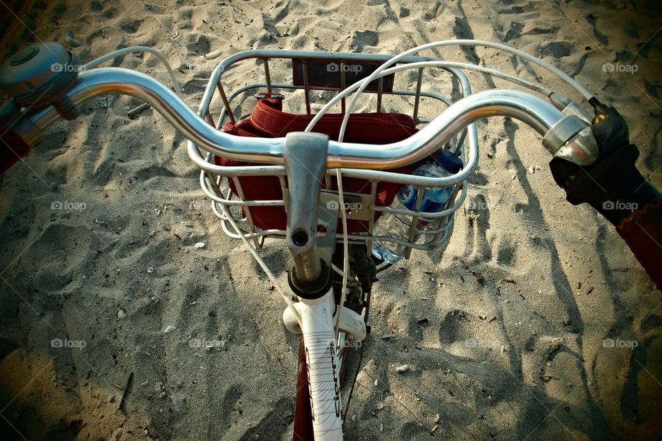 bicycle on beach