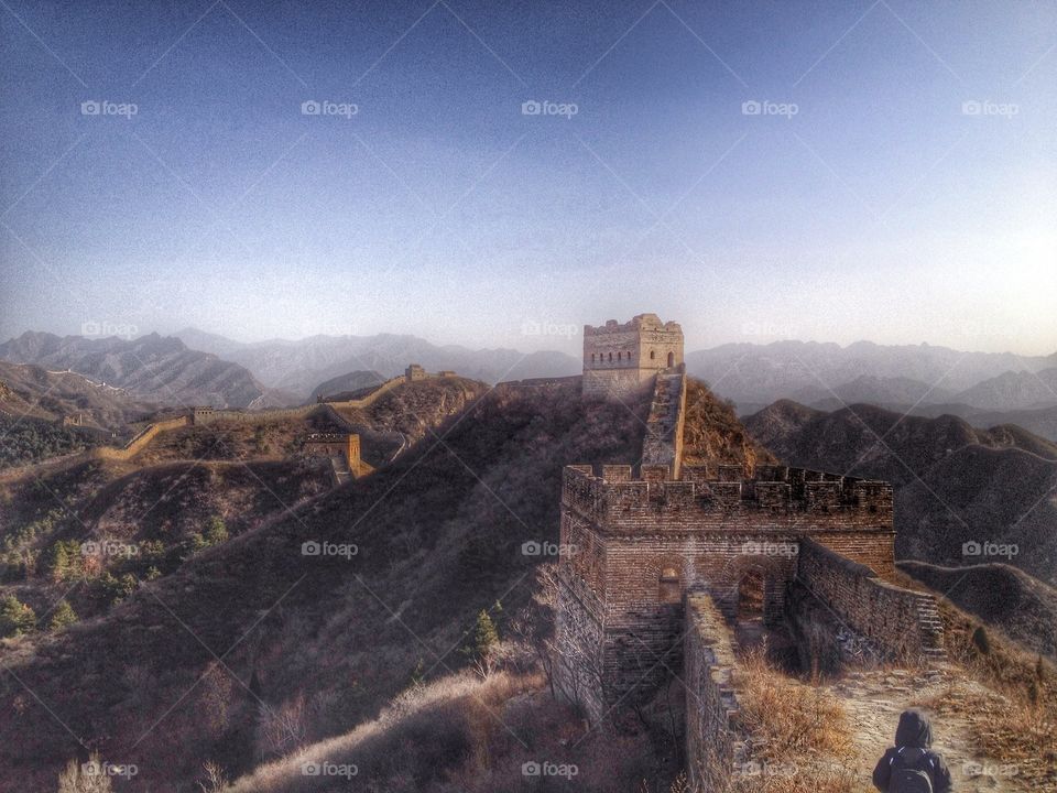 Great Wall scene in winter