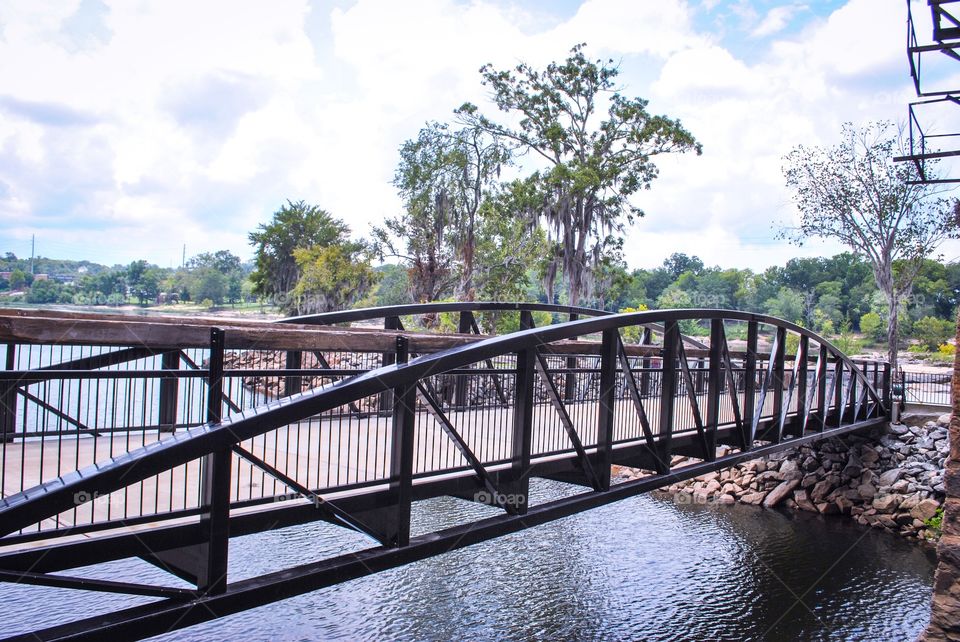 Bridge on the Riverwalk in Columbus Georgia 