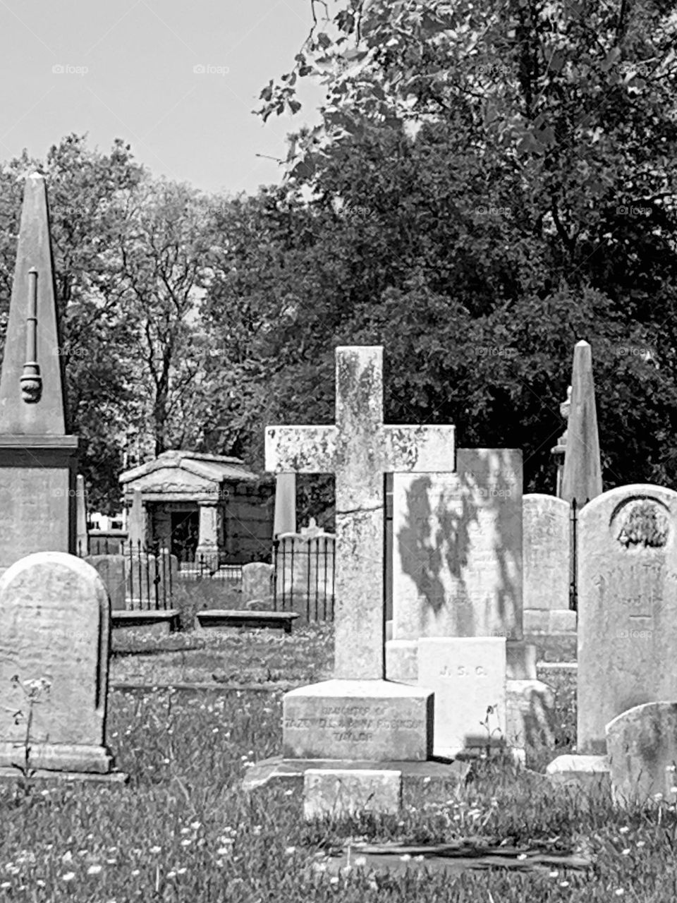 B&w cemetery 