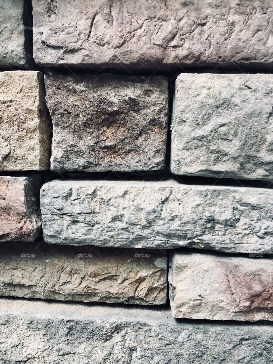 Bricks grey irregular