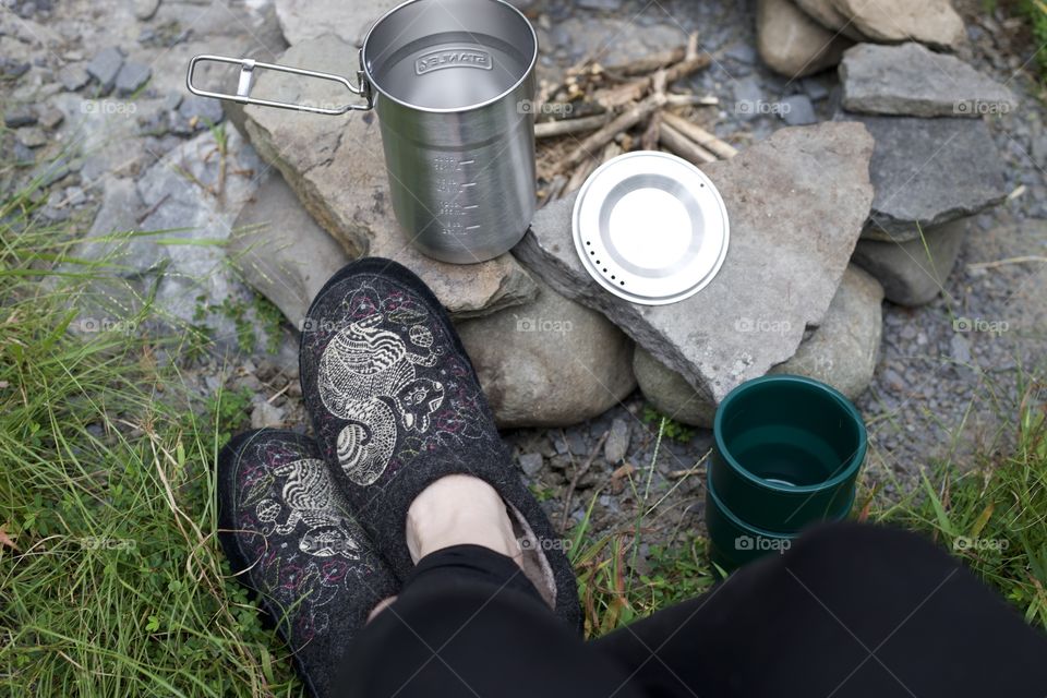 Acorn and fire in the works