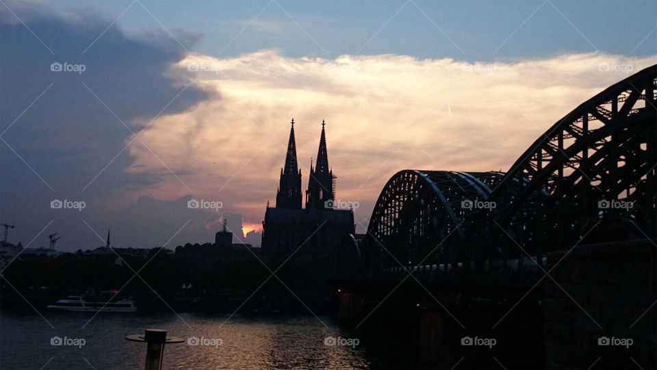 Sunset in Köln