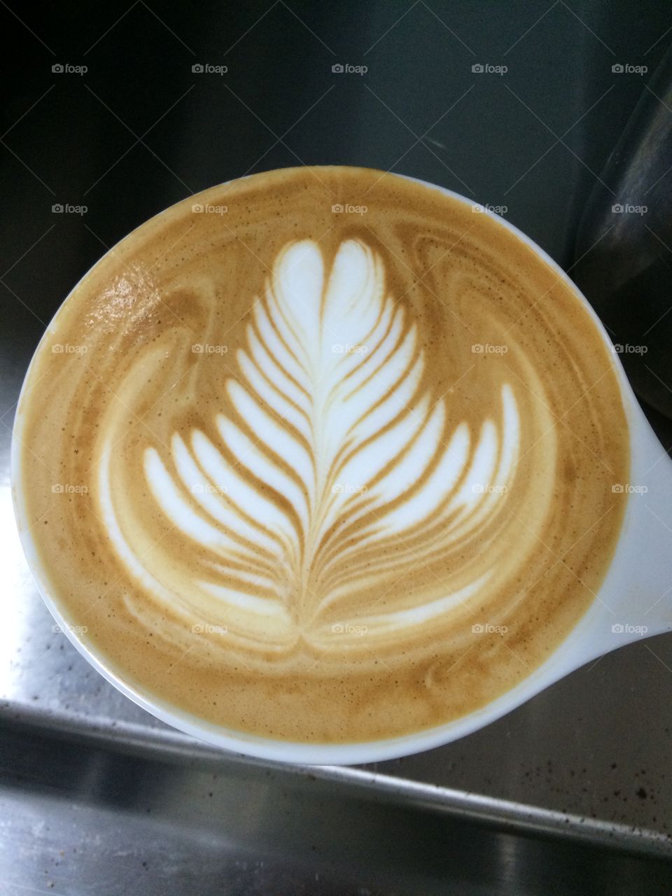 Rosetta latte art practice 