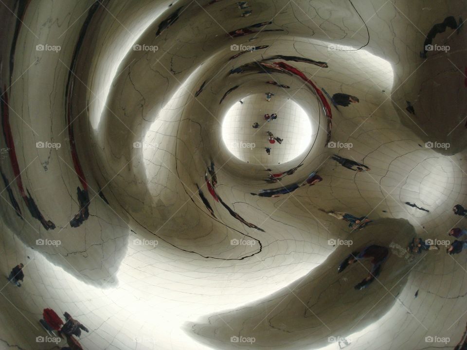 inside the bean in Chicago