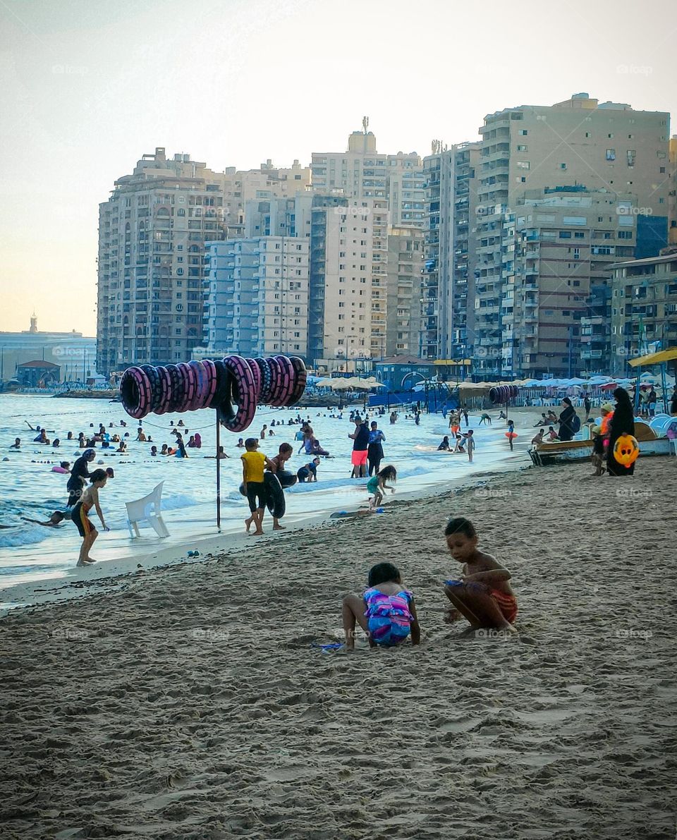 Early moments of random summer day