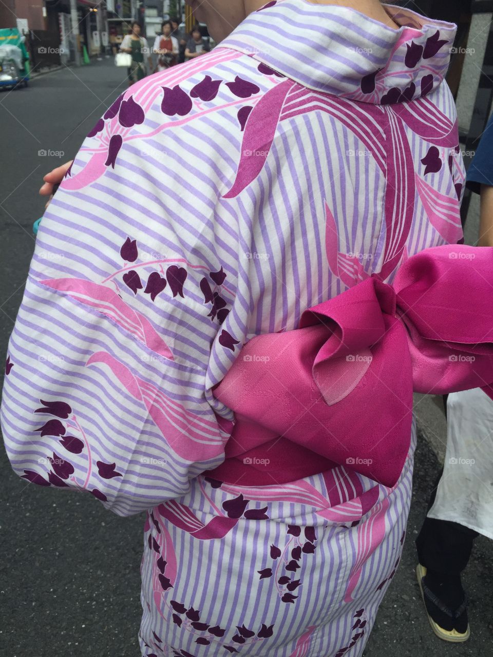 The back of a kimono in Kyoto. 