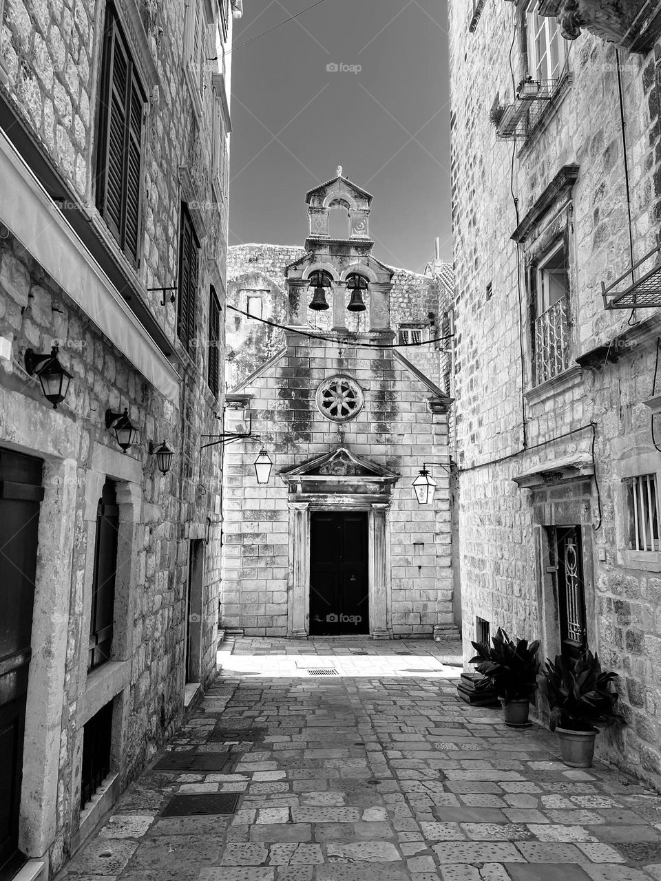 B&W Old Architecture/ Dubrovnik City 