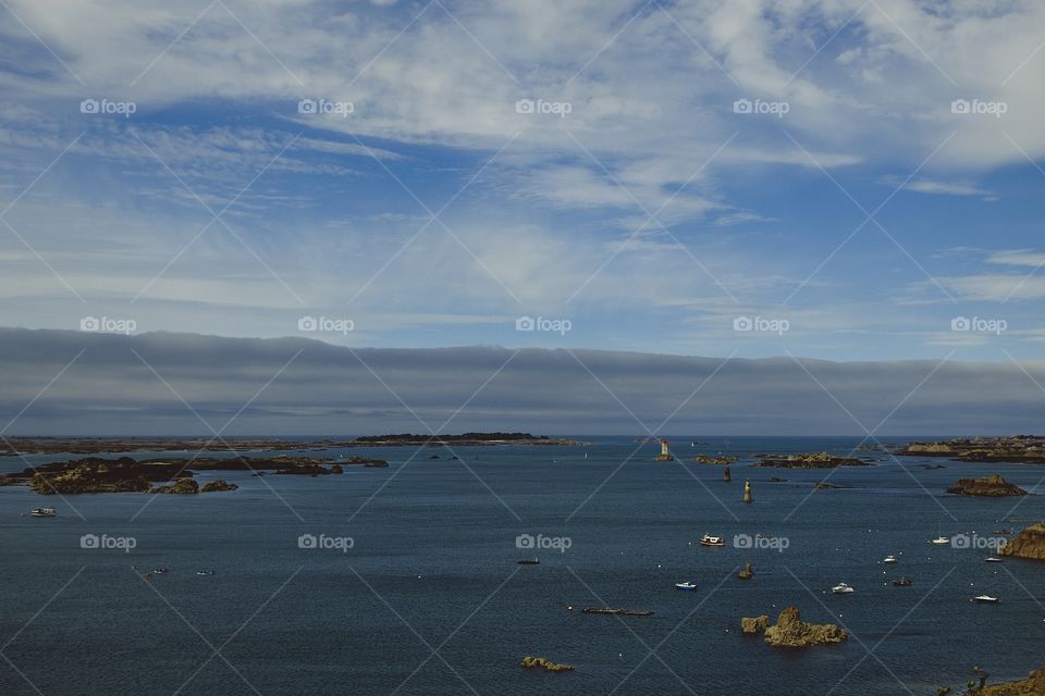 view of the port from the harbor