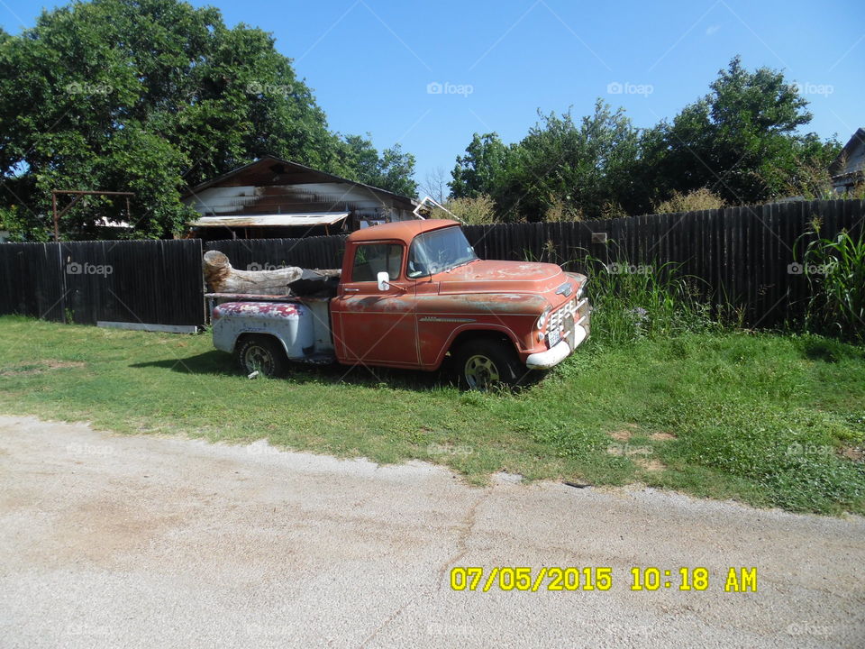 work in progress 2. This is another picture of the same Chevy Truck that I saw while out exploring in Graham Texas