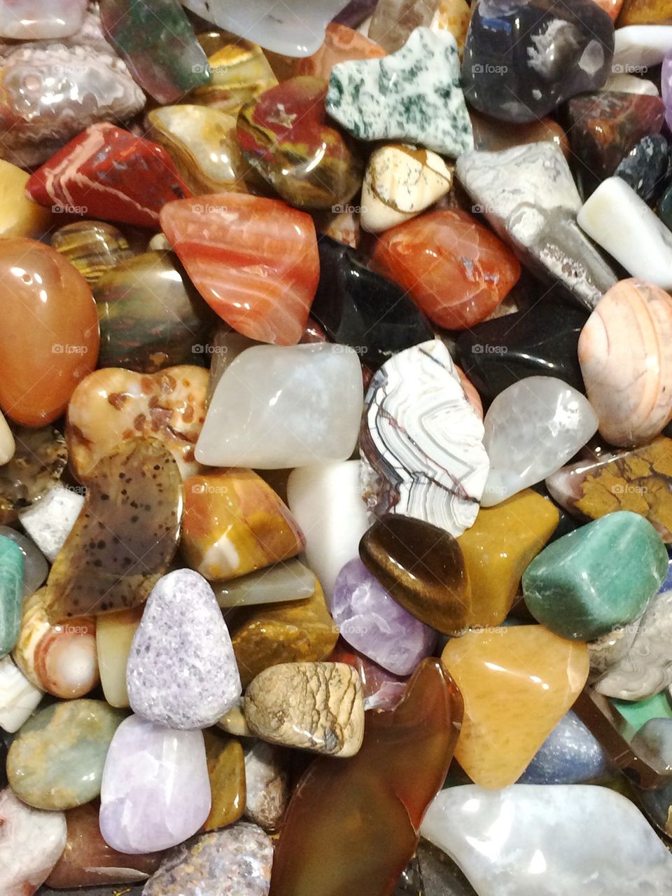 Gemstones in a Platter
