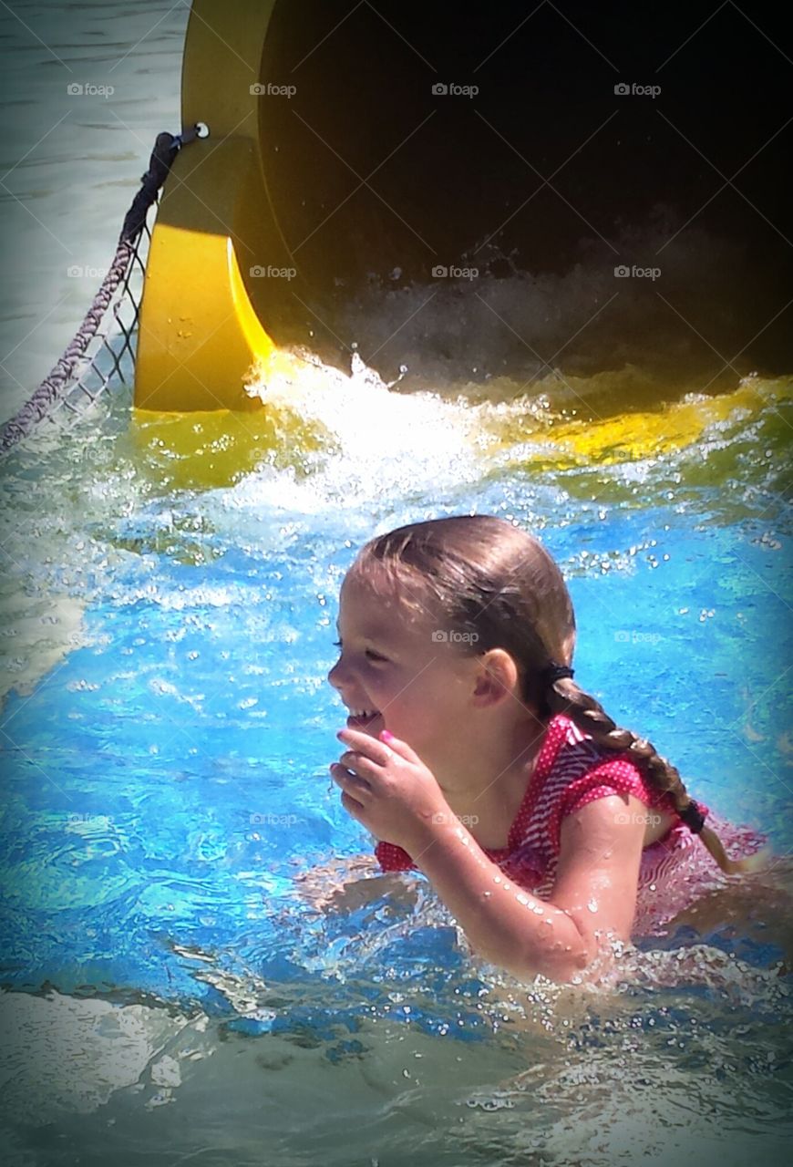 Fun on the Water Slide