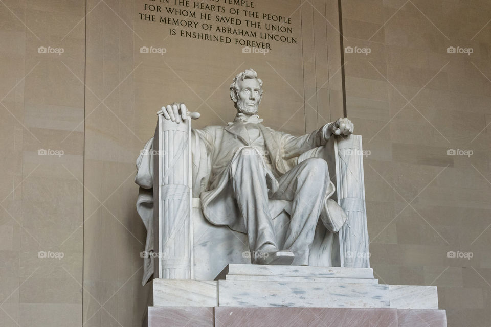 Abraham Lincoln monument in Washington D.C.