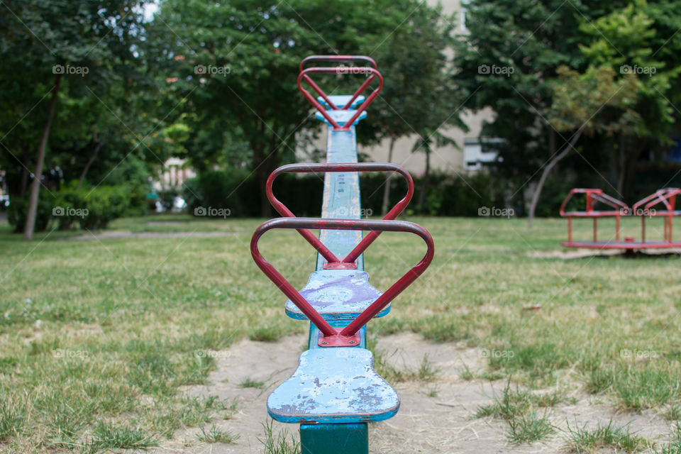 Child playground in a park