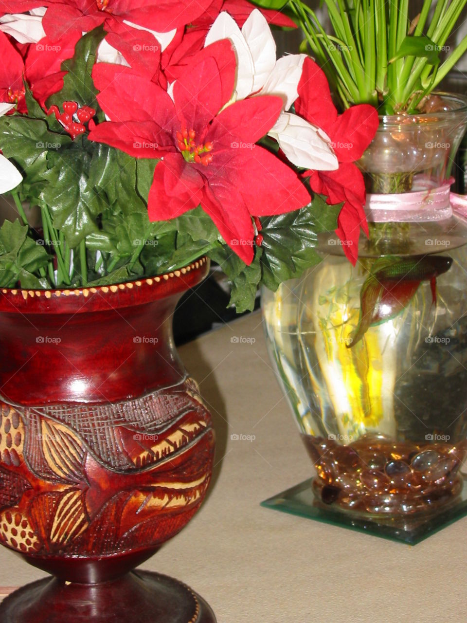 African vase and fish