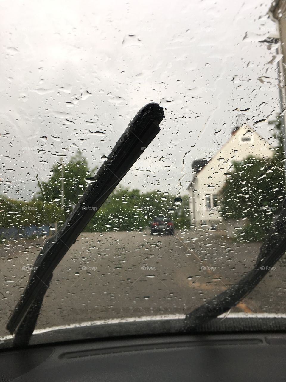 Rain after many days of sunshine