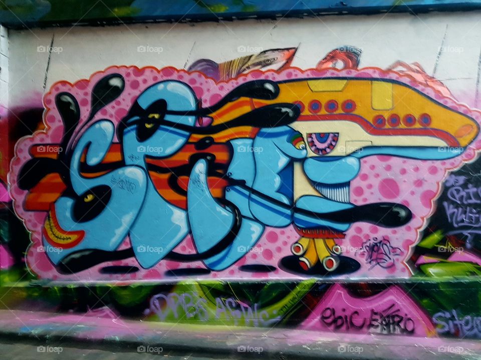 Graffiti, Spray, Art, Color, Vandalism