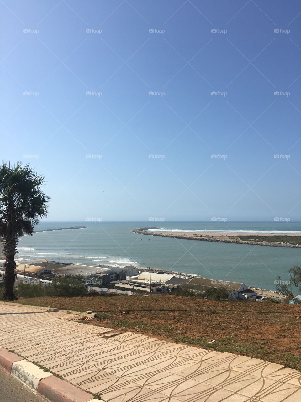 The entrance gate from the sea to the city