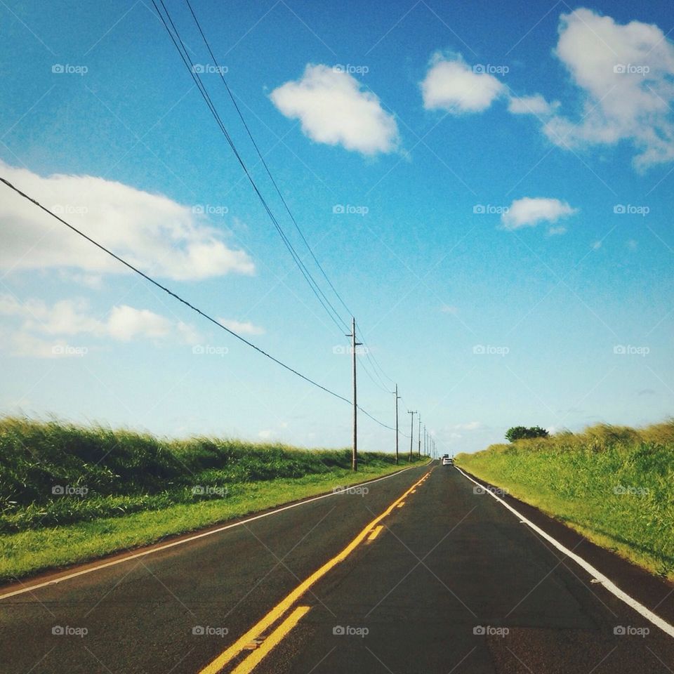 Hawaii Country Road