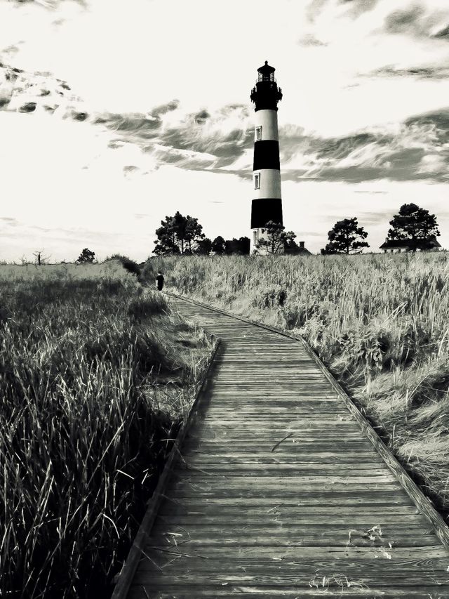 The Bodie Lighthouse in Nags Head, NC, USA.