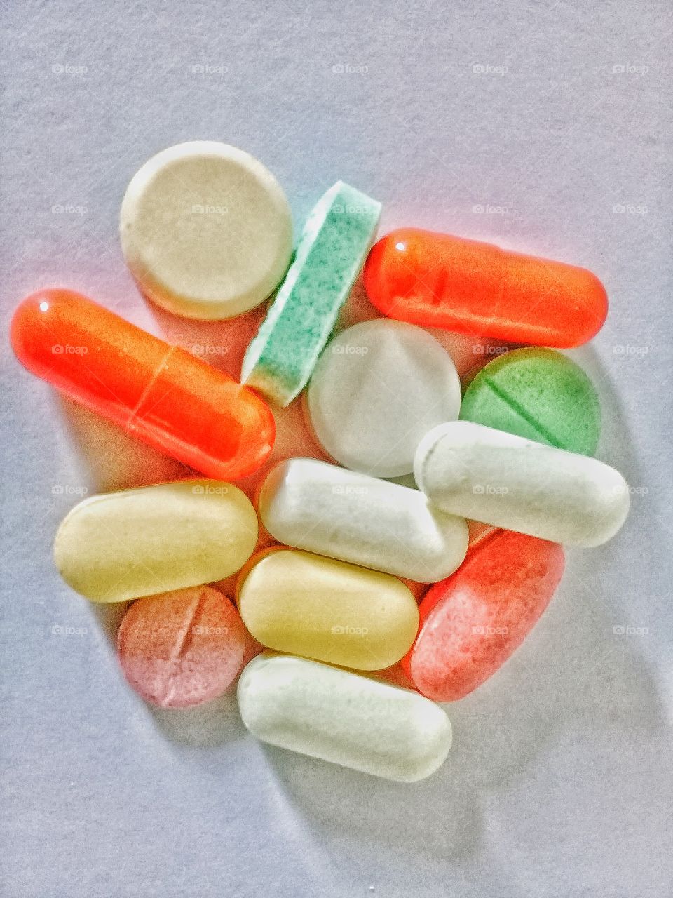 various types of tablets medicine