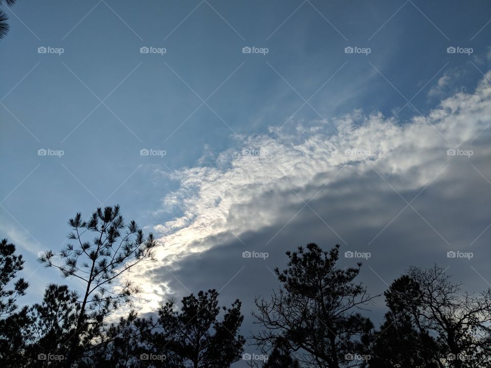 black and white clouds