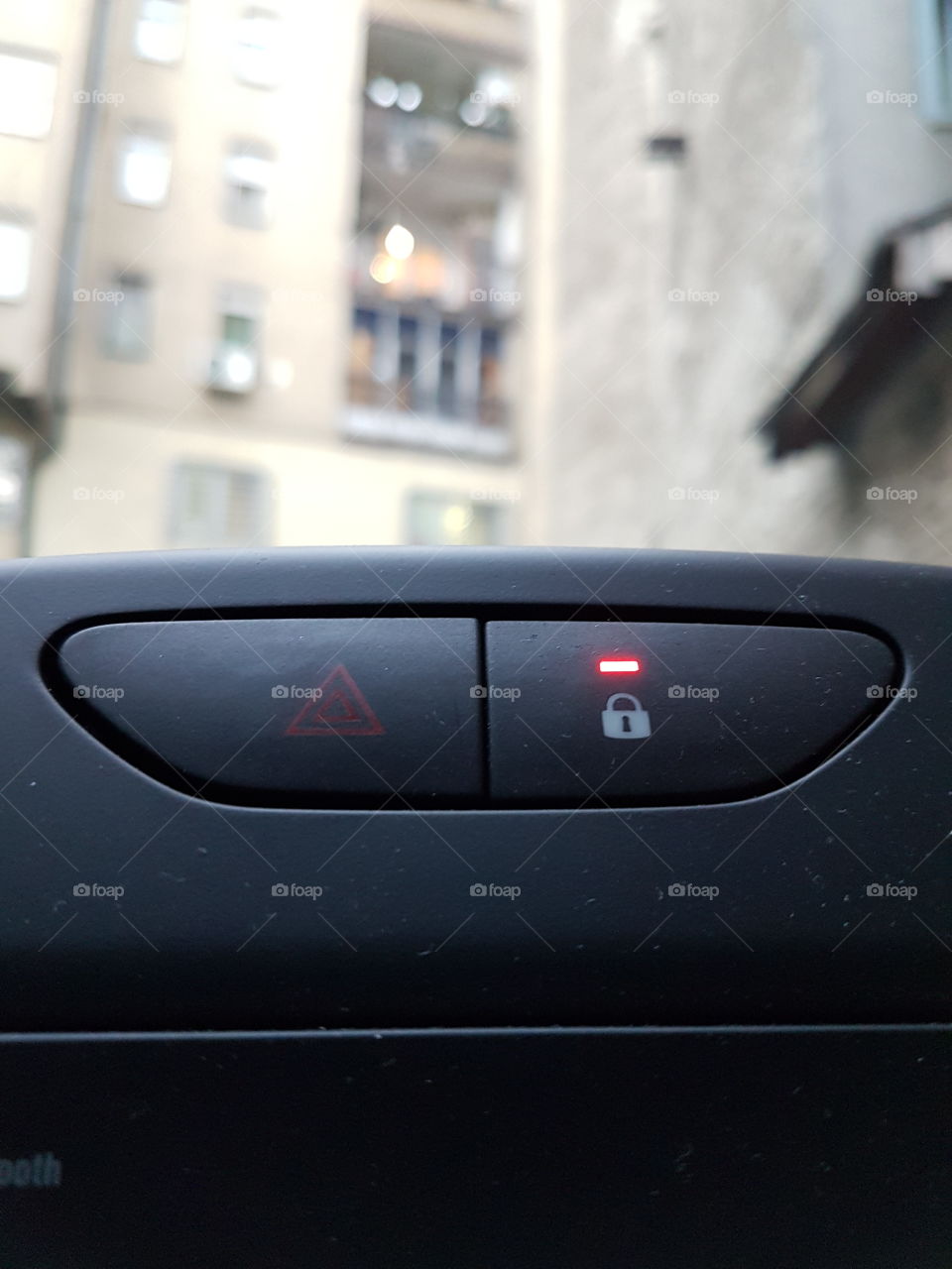 lock button in the car