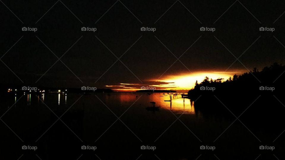 Daybreak Over Southwest Harbor 