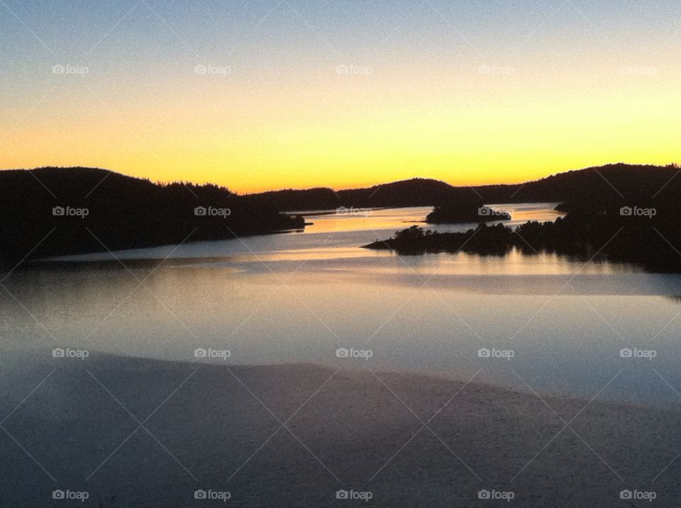 Sunset in the arcepelag