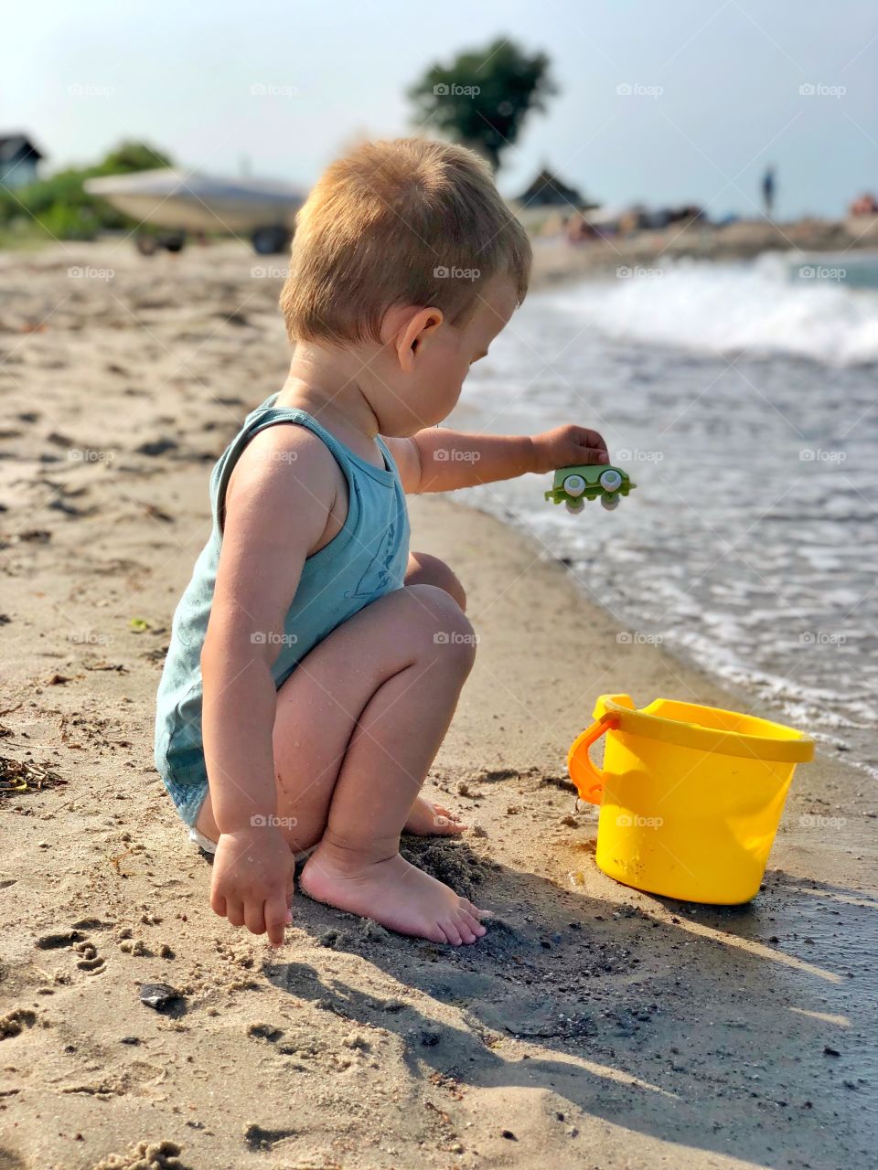 Kid on the Beach 