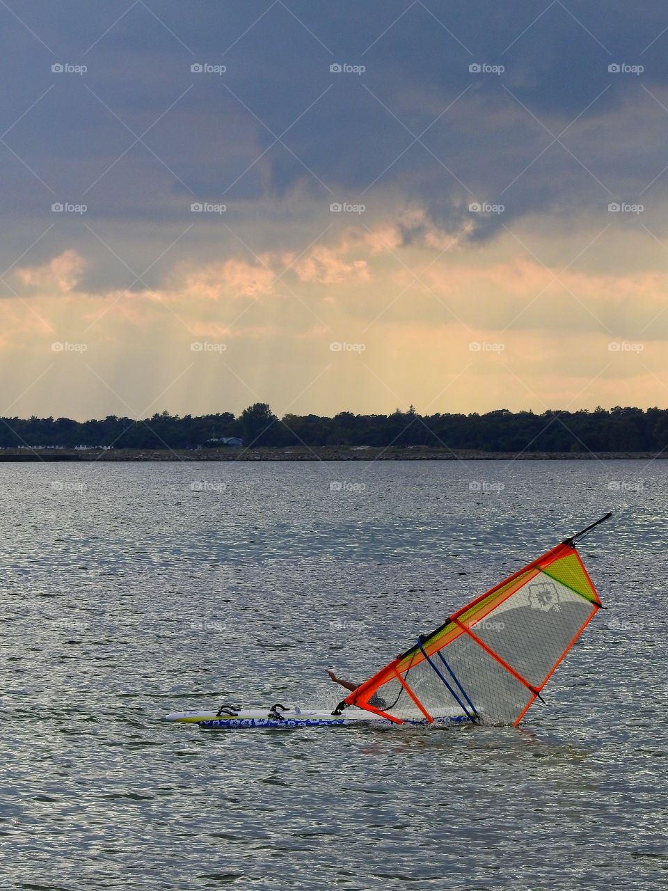 Ending the windsurfing session