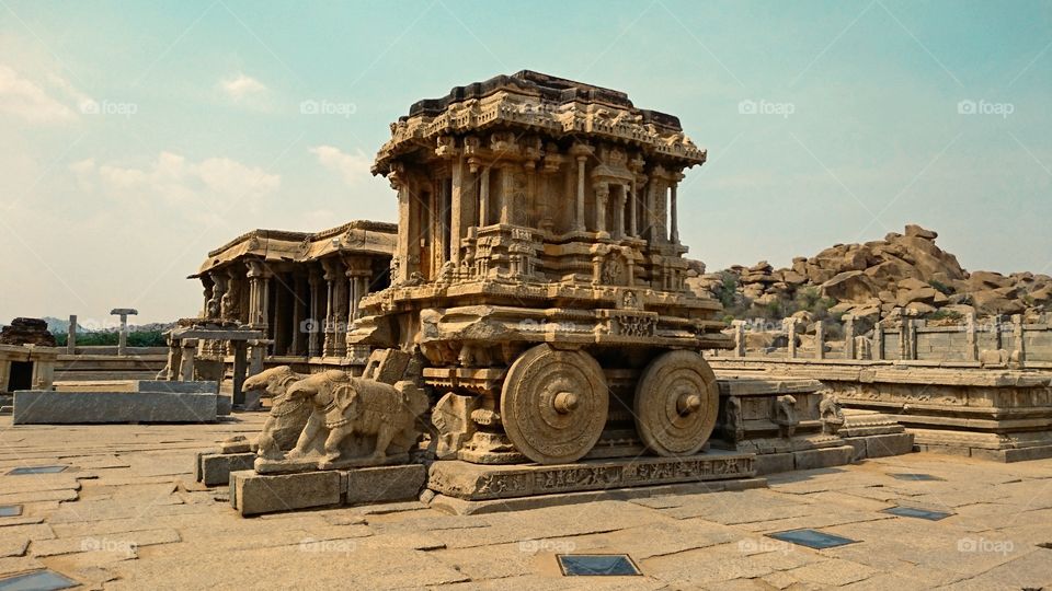 Architectural Photography - Stone chariot - Hampi