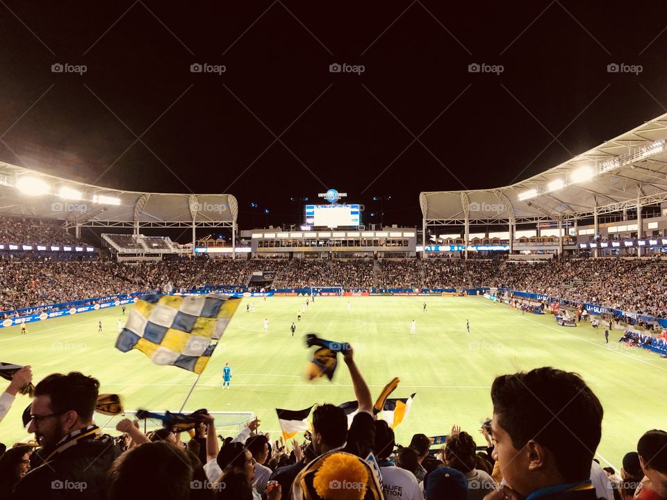 Cali Clasico at StubHub Center. Los Angeles Galaxy vs San Jose Quakes. Carson, California 