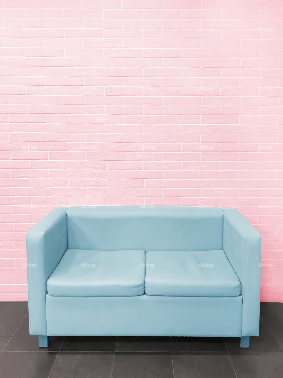 Blue sofa