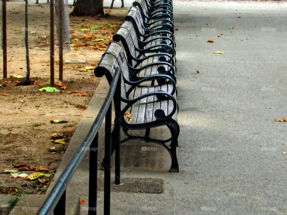 park benches