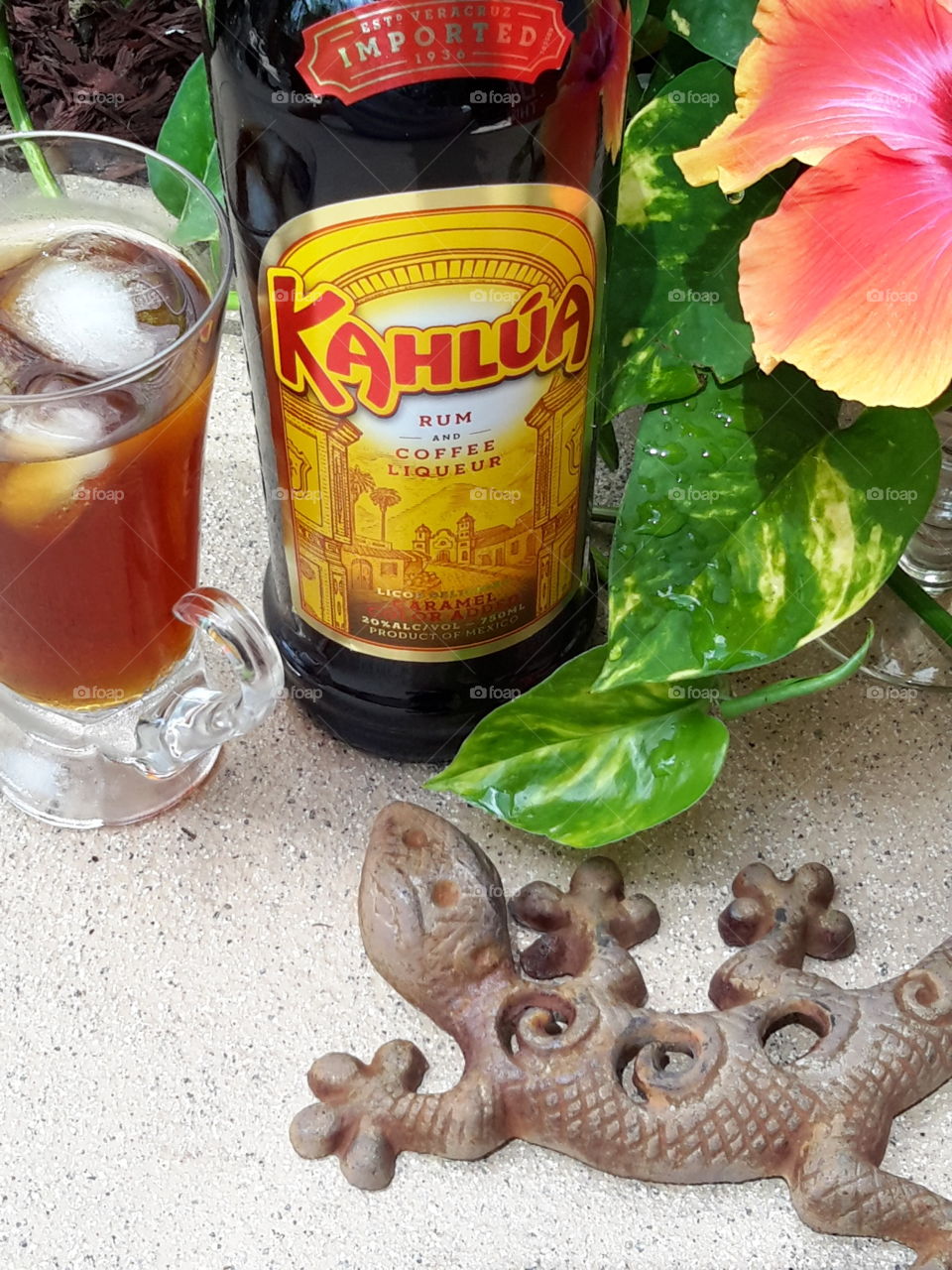 Kahlua rum and coffee liqueur. Kahlua Rum and Coffee Liqueur