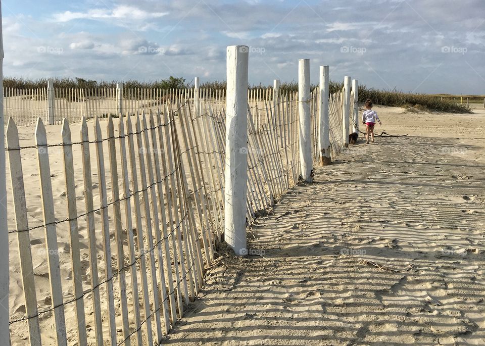 Shade of a Beach Fence