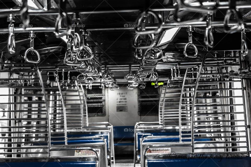 empty berth of a local train