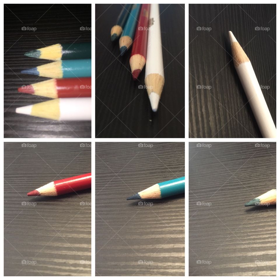 These are different color pencils. After I took these pictures, as I am getting ready to upload the pictures the first thought that comes to mind is Art.