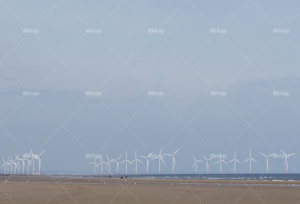 Wind Turbines at sea 