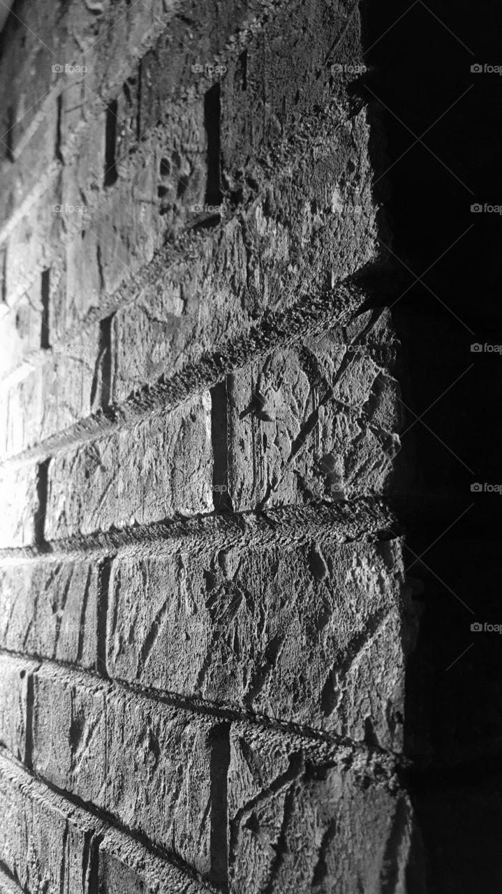 brick wall grayscale