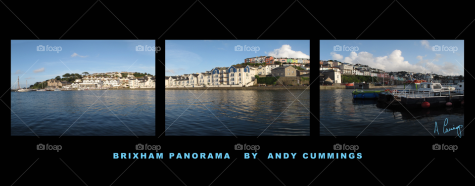harbour triptych brixham brigham by darloandy1963