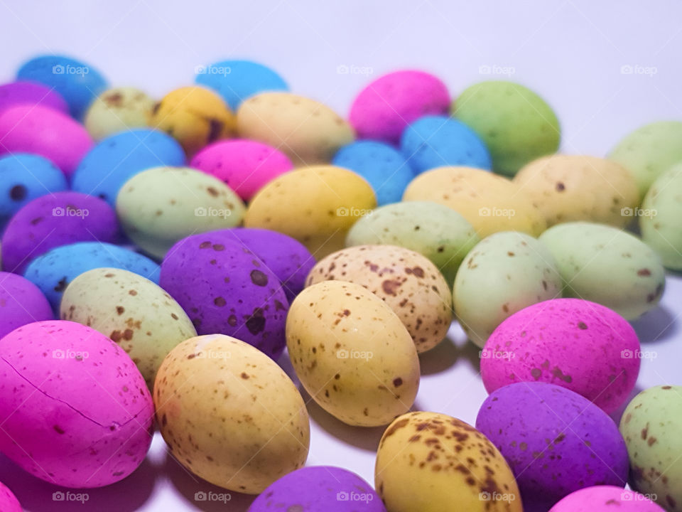 batch of easter eggs waiting to be eaten