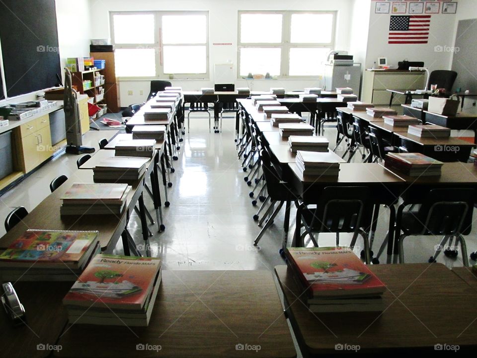 empty classroom. Empty classroom