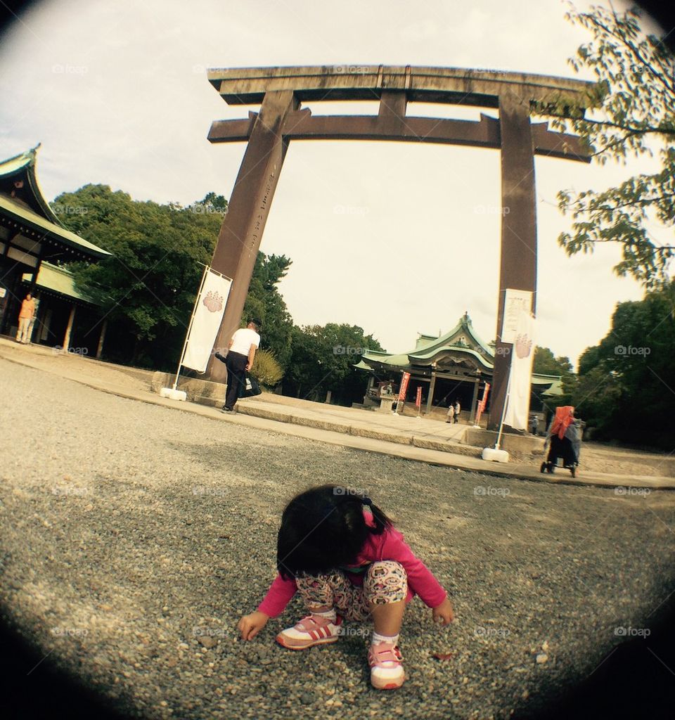Japanese temple gate 