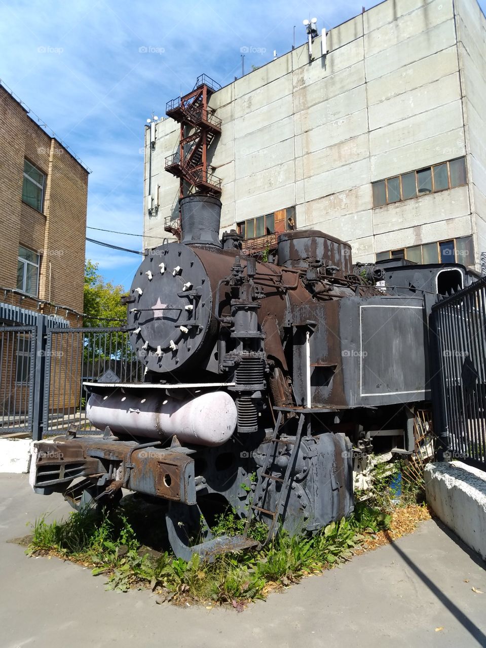 Old steam locomotive